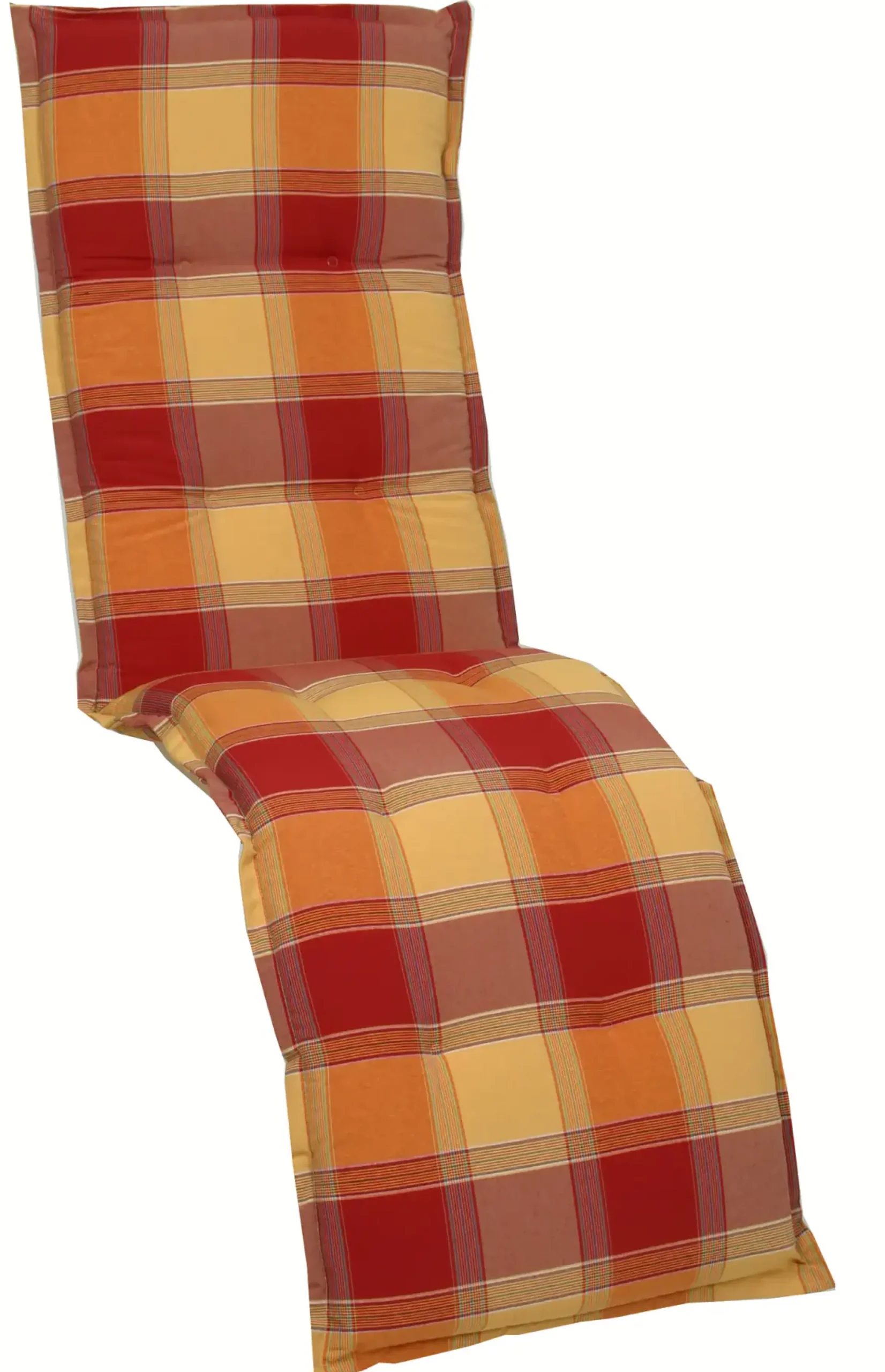 GO-DE Relax-Auflage Classic 170 x 50 x 7 cm, rot kariert