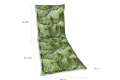 GO-DE Rollliegen-Auflage 60 cm x 190 cm x 6 cm, grün, palmy grün