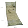 Go-De Rollliegen-Auflage grün beige gemustert, 190 x 60 x 8 cm