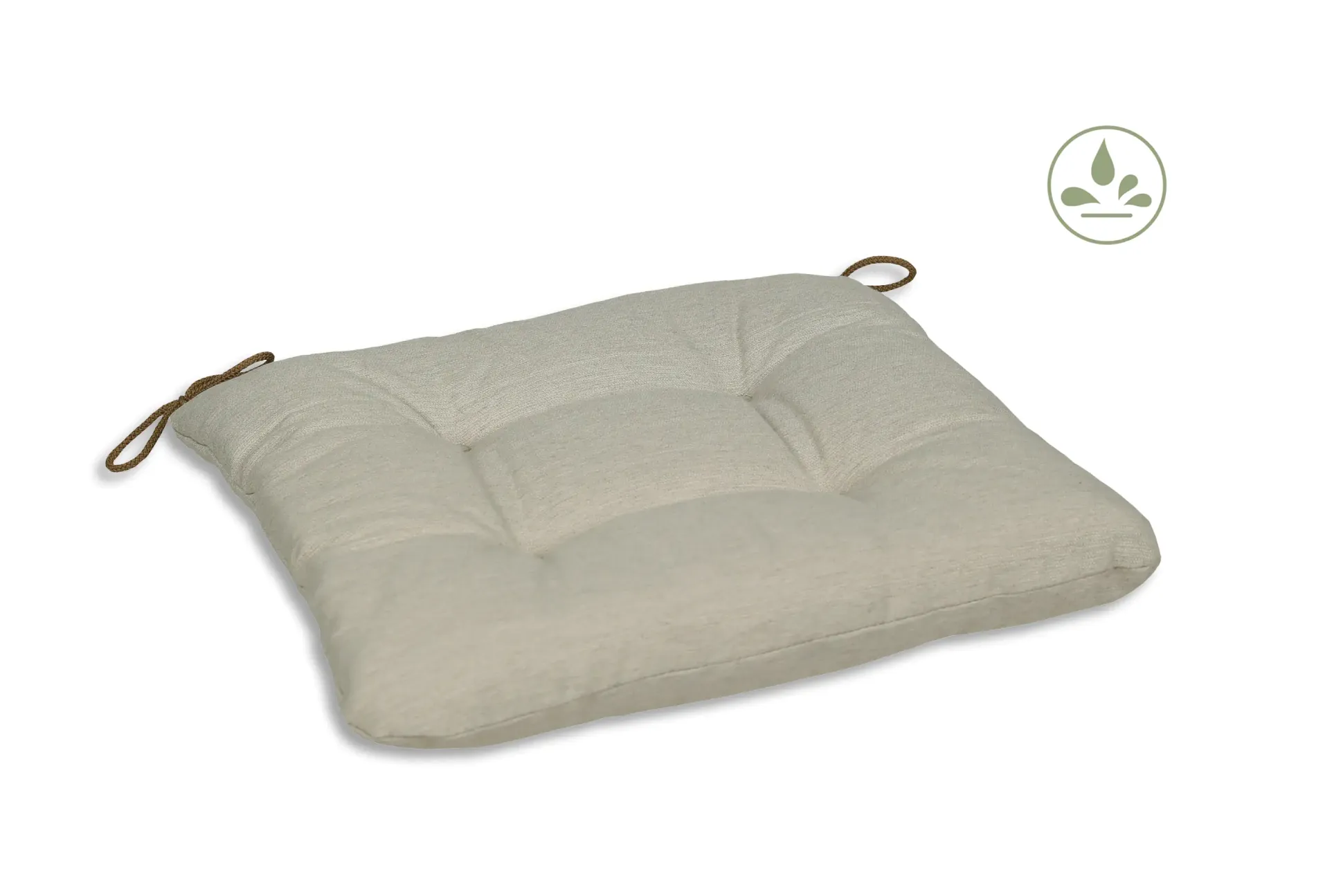 GO-DE Sitzkissen Carina 38 cm x 38 cm x 5 cm, beige