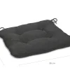GO-DE Sitzkissen Carina 38 cm x 38 cm x 5 cm, grau, anthrazit