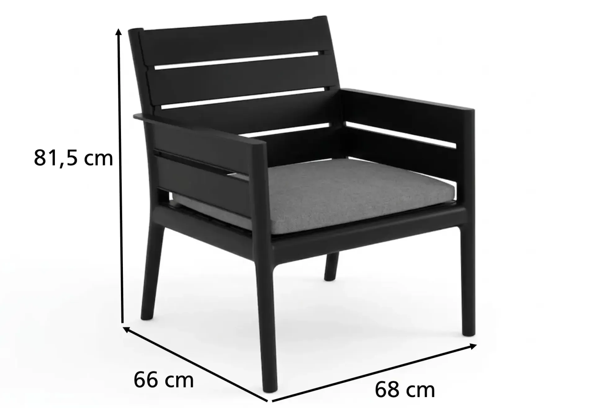 Grandsoleil Gartenmöbel-Set Panka anthrazit