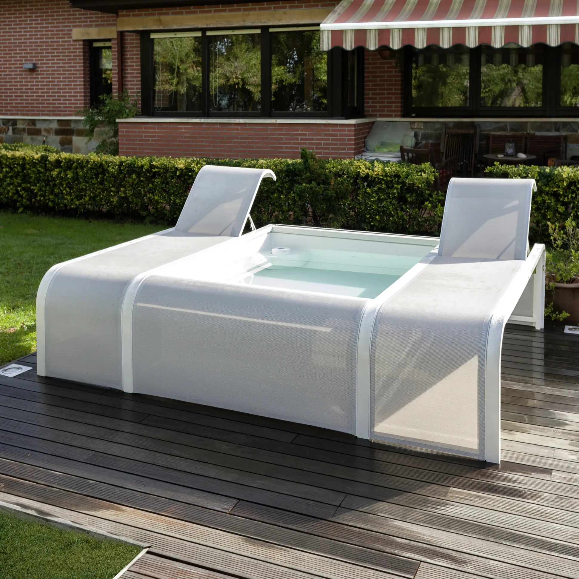 Gre Pool Mariposa weiß 282 x 219 x 60 cm