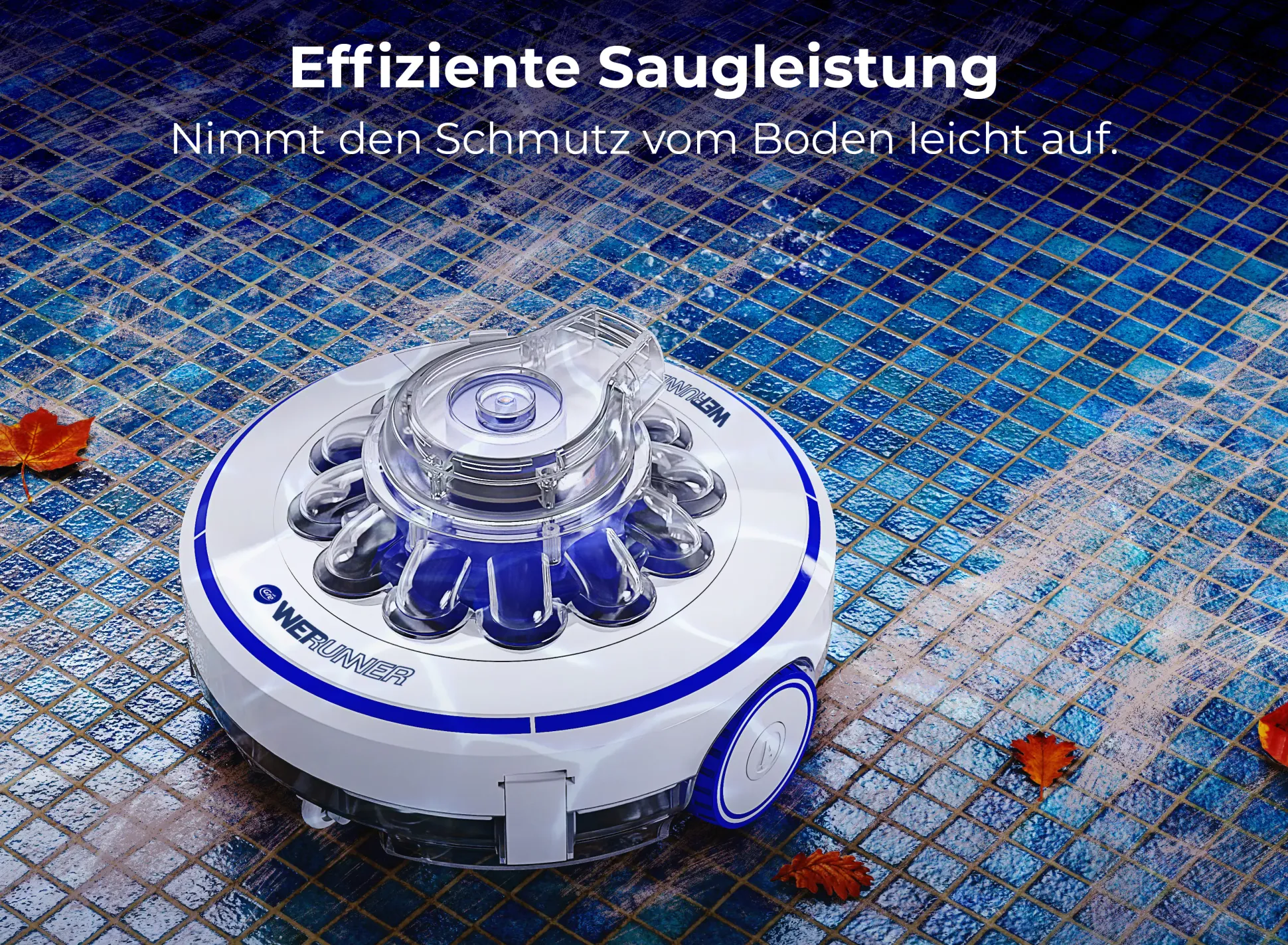 Gre Poolreiniger Wet Runner für Pools bis zu 7 x 5 m