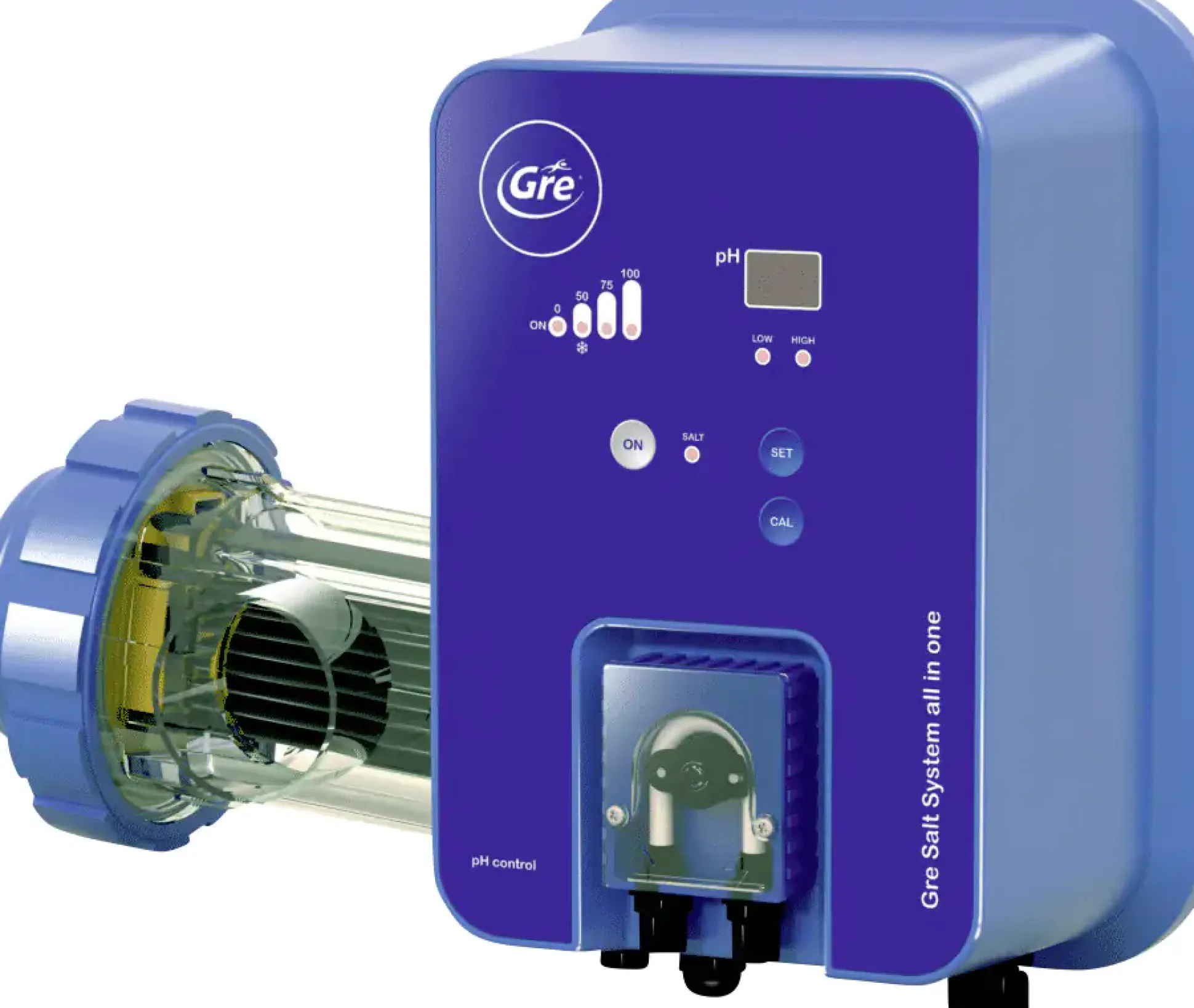 Gre Salzelektrolyse-System für Pools Wasserumfang bis 100 m3