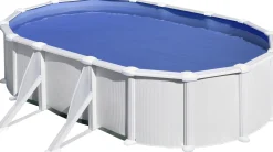 Gre Stahlwandpool Atlantis oval 610 x 375 x 132 cm, weiß