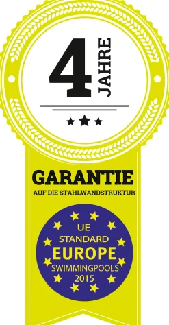 Gre Stahlwandpool Atlantis rund Ø 460 x 132 cm, weiß