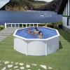 Gre Stahlwandpool Fidji rund Ø 350 x 120 cm weiß