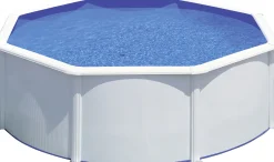 Gre Stahlwandpool Fidji rund Ø 350 x 120 cm weiß