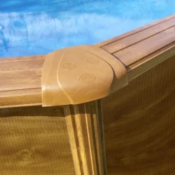 Gre Stahlwandpool Pacific oval 500 x 300 x 120 cm Holzdekor