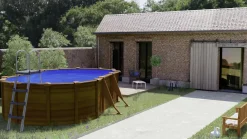 Gre Stahlwandpool Pacific oval 500 x 300 x 120 cm Holzdekor