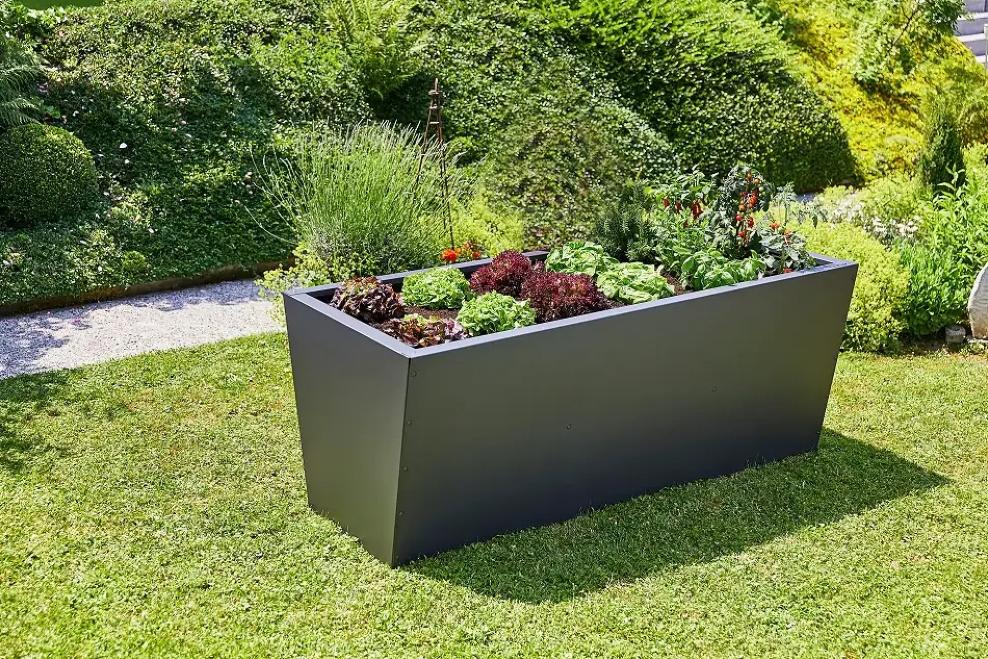 Gutta Hochbeet Valenta 200 200 x 90 x 80 cm anthrazit