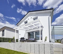 Gutta Premium Terrassendach 410,2 x 306 cm weiß PC klar 16 mm