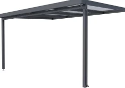 Gutta Premium Terrassendach 410,2 x 306 cm anthrazit Acryl bronce 16 mm
