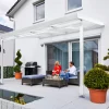 Gutta Premium Terrassendach 410,2 x 406 cm weiß Acryl klar 16 mm