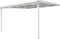 Gutta Premium Terrassendach 410,2 x 406 cm weiß Acryl klar 16 mm