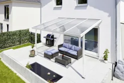 Gutta Premium Terrassendach 410,2 x 306 cm weiß Acryl klar 16 mm