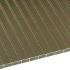 Gutta Premium Terrassendach 410,2 x 406 cm weiß Acryl bronce 16 mm