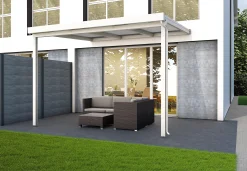 Gutta Premium Terrassendach 309,4 x 306 cm weiß Klima blue 16 mm