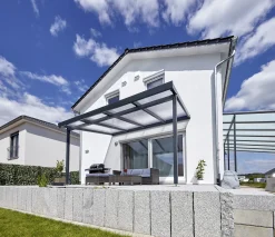 Gutta Premium Terrassendach 410,2 x 306 cm anthrazit PC klar 16 mm