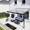 Gutta Premium Terrassendach 410,2 x 406 cm anthrazit Acryl klar 16 mm