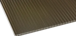 Gutta Premium Terrassendach 410,2 x 306 cm weiß PC bronce 16 mm