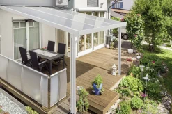 Gutta Premium Terrassendach 309,4 x 306 cm weiß Acryl klar 16 mm