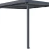 Gutta Premium Terrassendach 309,4 x 306 cm anthrazit PC weiß opal 16 mm