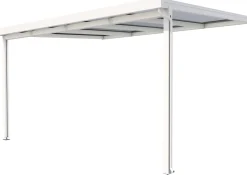 Gutta Premium Terrassendach 410,2 x 306 cm weiß PC weiß opal 16 mm