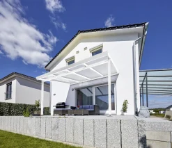 Gutta Premium Terrassendach 410,2 x 306 cm weiß Klima blue 16 mm