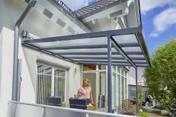 Gutta Terrassenüberdachung Basic 306x306cm anthrazit