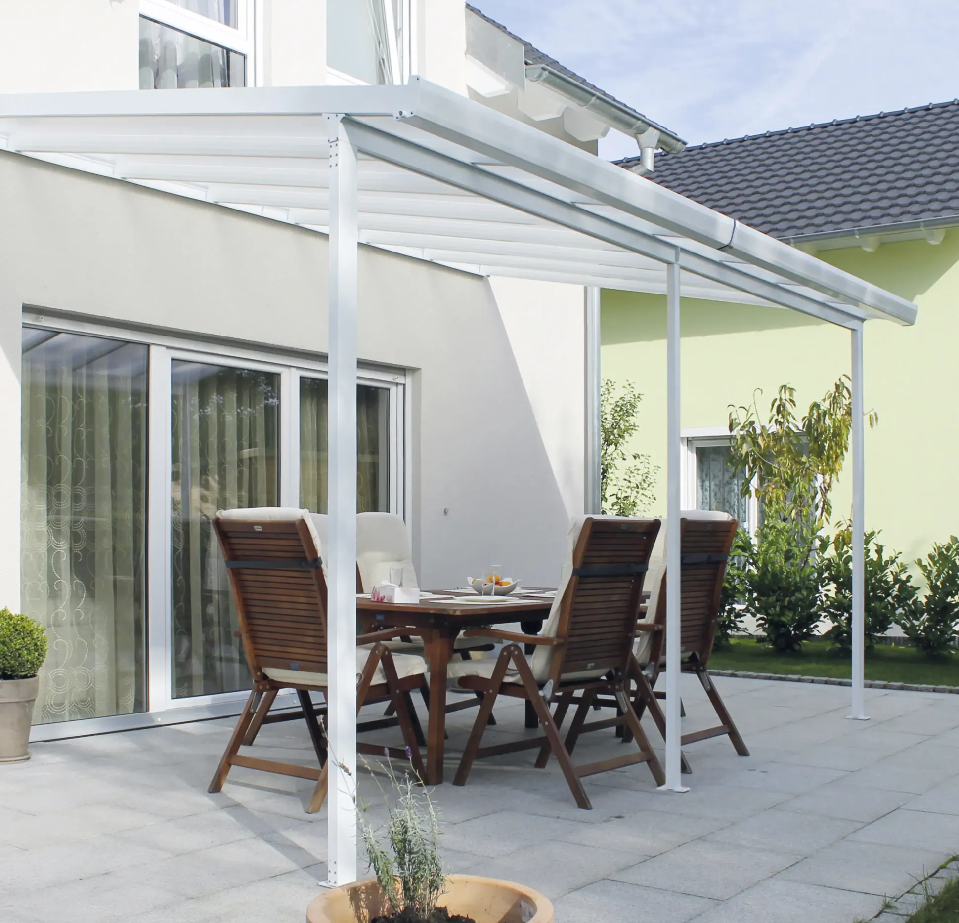Gutta Terrassenüberdachung Basic 426x306cm weiß
