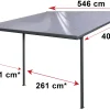 Gutta Terrassenüberdachung Basic 546x406cm anthrazit