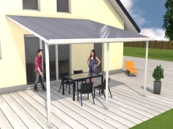 Gutta Terrassenüberdachung Basic 426x406cm weiß
