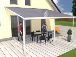 Gutta Terrassenüberdachung Basic 546x406cm weiß