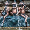 Heissner Teichfigur mit Speierfunktion Frosch-Kapelle 39 x 16 x 30 cm