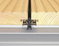 HSI Terra Befestigungsclip für Terrasse inkl. Schrauben Edelstahl schwarz - 25 Stück