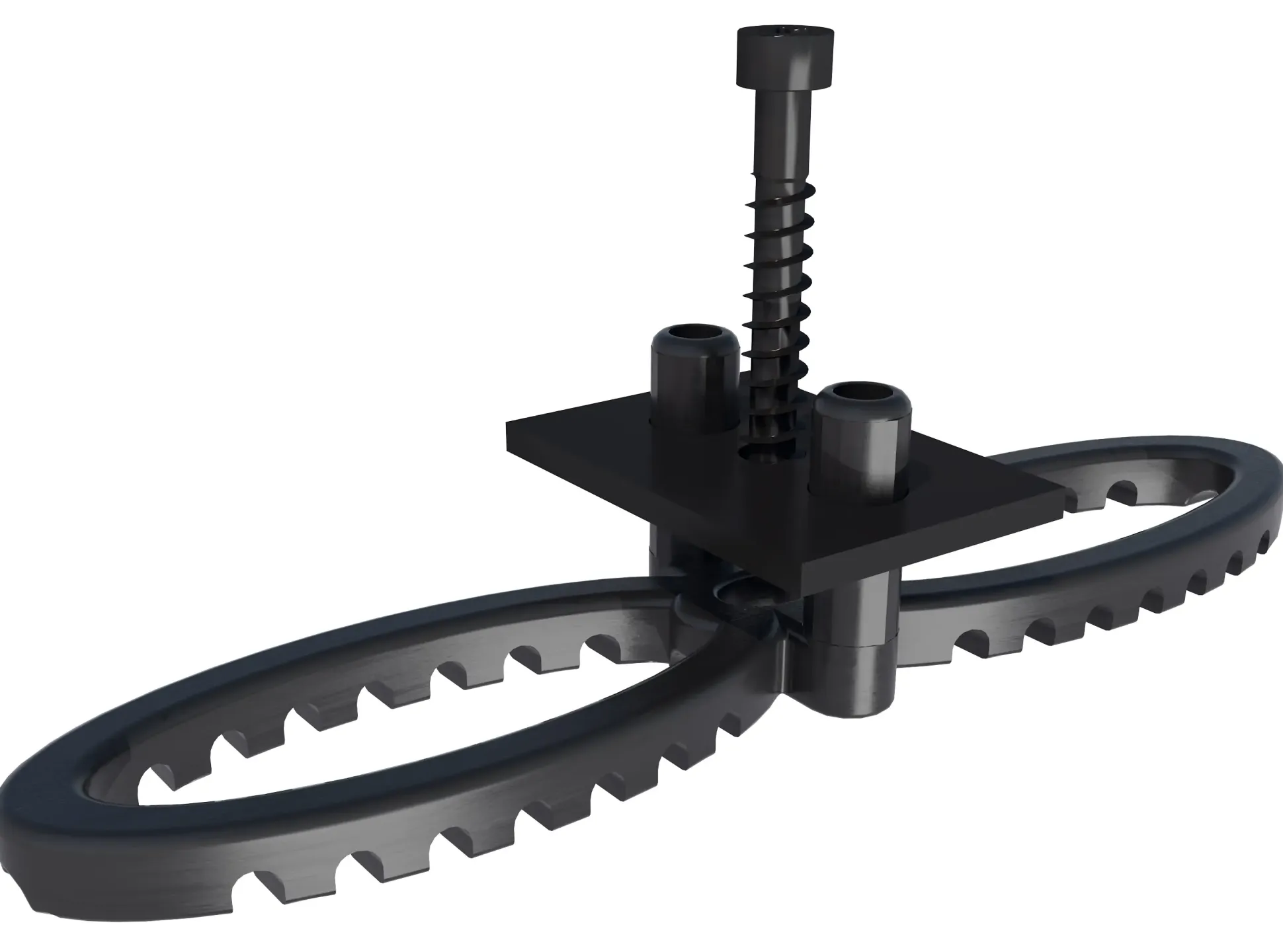 HSI Terra Deckclip mit Klemmplatte inkl. Schrauben für Terrassendiele - 100 Stück