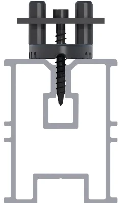 HSI Terra Deckclip mit Klemmplatte inkl. Schrauben für Terrassendiele - 20 Stück