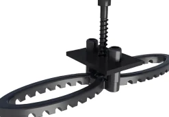 HSI Terra Deckclip mit Klemmplatte für Terrassendielen 2-12 mm inkl. Schrauben Polypropylen schwarz