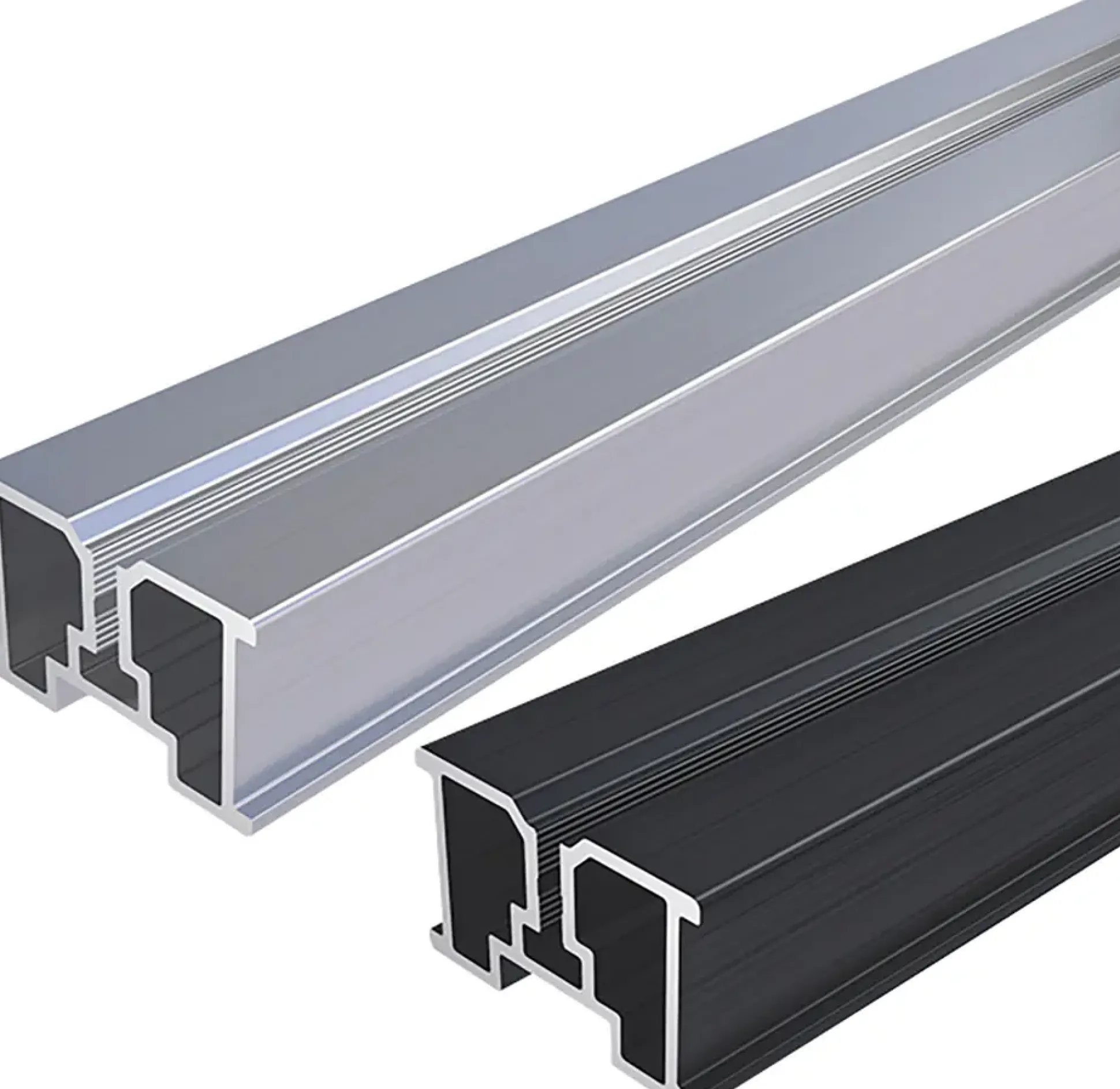 HSI Terra Systec Aluminium-Schiene pressblank 2 m