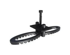 HSI Terra Deckclip mit Klemmplatte für Terrassendielen 2-12 mm inkl. Schrauben Kunststoff schwarz