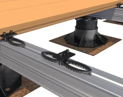 HSI Terra Deckclip mit Klemmplatte für Terrassendielen 2-12 mm inkl. Schrauben Kunststoff schwarz