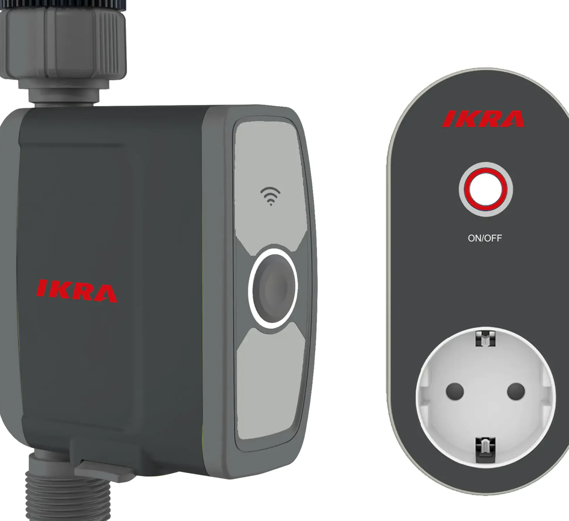 Ikra Bewässerungscomputer Wlan inkl. Wlan Gateway mit Steckdose