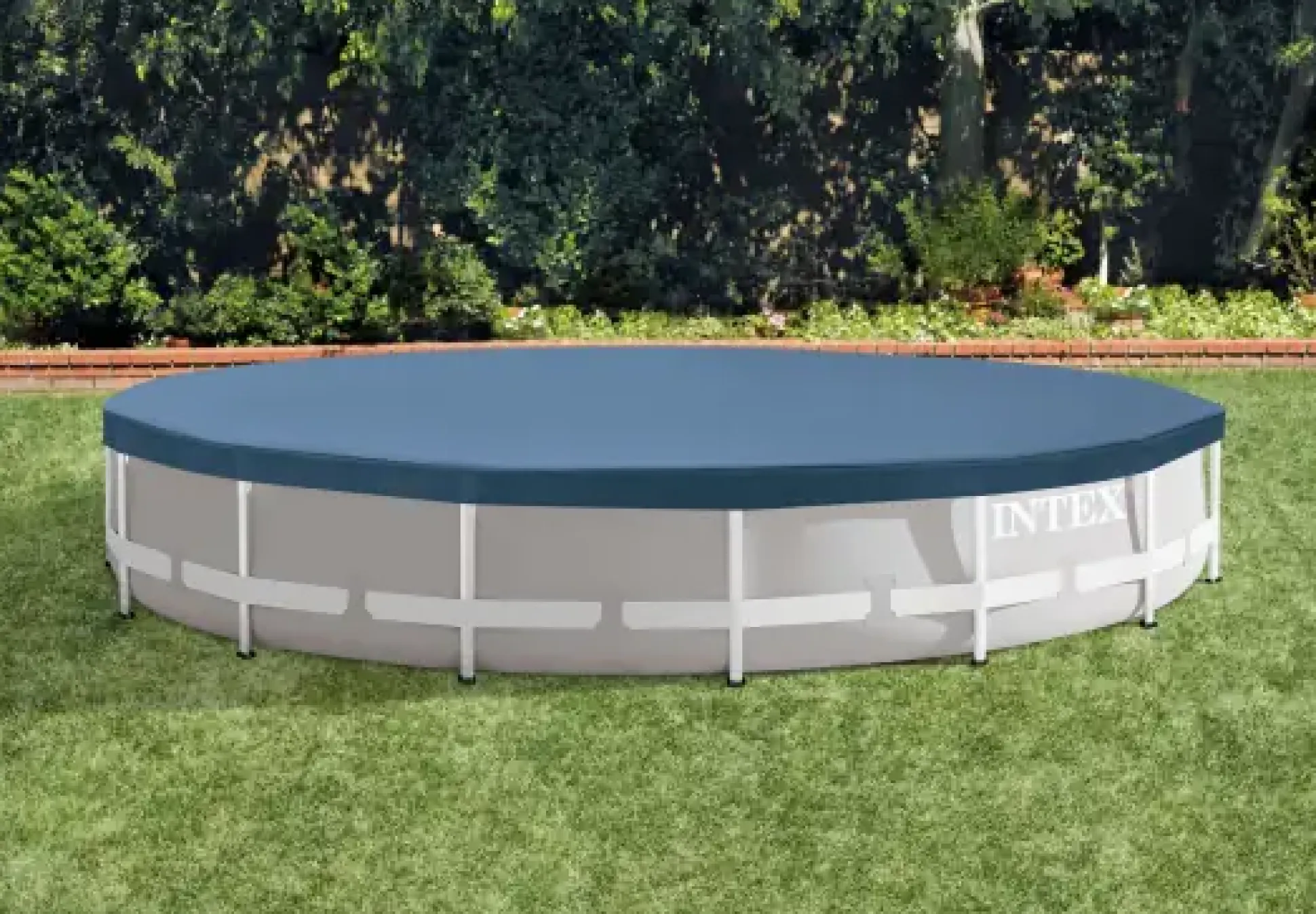 Intex Abdeckplane für Frame-Pool Ø 457 cm blau