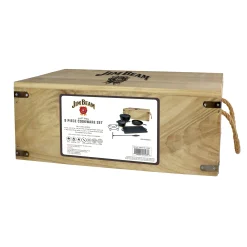 Jim Beam Koch Set gusseisern 9-teilig, in Holztruhe