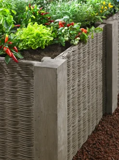 Kann Beetpfosten Antik 100 x 14 x 14 cm braun