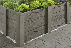 Kann Beetpfosten Antik 100 x 14 x 14 cm braun