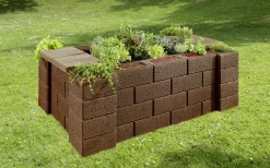 Kann Hochbeet-Set 3 Garten 230 x 150 x 85 cm braun