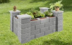 Kann Hochbeet-Set 5 Garten 230 x 150 x 85 cm grau